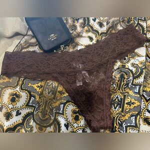 Victoria's Secret Chocolate Lace Panty